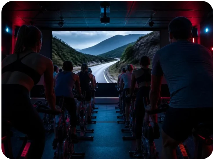 Cycling virtual Clase de cycling virtual en LowFit